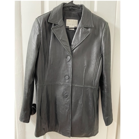 ‘90s Vintage Nine West Leather Jacket - Picture 3 of 6